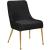 Ace Velvet Dining Chair with Polished Gold Legs