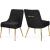 Ace Velvet Dining Chair with Polished Gold Legs
