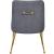 Ace Velvet Dining Chair with Polished Gold Legs