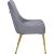 Ace Velvet Dining Chair with Polished Gold Legs