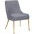 Ace Velvet Dining Chair with Polished Gold Legs
