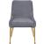 Ace Velvet Dining Chair with Polished Gold Legs