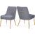 Ace Velvet Dining Chair with Polished Gold Legs