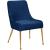Ace Velvet Dining Chair with Polished Gold Legs