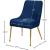 Ace Velvet Dining Chair with Polished Gold Legs