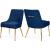 Ace Velvet Dining Chair with Polished Gold Legs