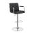 Palomar Leatherette Bar Stool with Adjustable Chrome Base