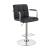 Palomar Leatherette Bar Stool with Adjustable Chrome Base