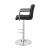 Palomar Leatherette Bar Stool with Adjustable Chrome Base