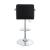 Palomar Leatherette Bar Stool with Adjustable Chrome Base