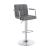 Palomar Leatherette Bar Stool with Adjustable Chrome Base