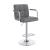 Palomar Leatherette Bar Stool with Adjustable Chrome Base