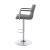 Palomar Leatherette Bar Stool with Adjustable Chrome Base