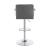 Palomar Leatherette Bar Stool with Adjustable Chrome Base