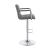 Palomar Leatherette Bar Stool with Adjustable Chrome Base