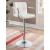 Palomar Leatherette Bar Stool with Adjustable Chrome Base