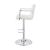 Palomar Leatherette Bar Stool with Adjustable Chrome Base