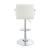 Palomar Leatherette Bar Stool with Adjustable Chrome Base