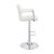 Palomar Leatherette Bar Stool with Adjustable Chrome Base