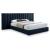 Pablo Velvet King Size Bed
