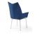 1218 PU/Fabric Swivel Dining Chair