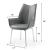 1218 PU Swivel Dining Chair