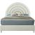 Rainbow Velvet King Size Bed