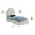 Rainbow Velvet Twin Size Bed