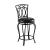 Adamsville Leatherette Swivel Counter Stool with Metal Base