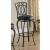 Adamsville Leatherette Swivel Bar Stool with Metal Base