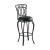 Adamsville Leatherette Swivel Bar Stool with Metal Base