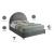 Rainbow Velvet King Size Bed