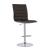 Ashbury Leatherette Adjustable Bar Stool with Chrome Base