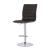 Ashbury Leatherette Adjustable Bar Stool with Chrome Base