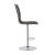 Ashbury Leatherette Adjustable Bar Stool with Chrome Base
