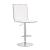 Ashbury Leatherette Adjustable Bar Stool with Chrome Base