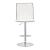 Ashbury Leatherette Adjustable Bar Stool with Chrome Base