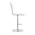 Ashbury Leatherette Adjustable Bar Stool with Chrome Base