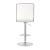 Ashbury Leatherette Adjustable Bar Stool with Chrome Base