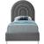 Rainbow Velvet Twin Size Bed