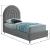 Rainbow Velvet Twin Size Bed