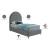 Rainbow Velvet Twin Size Bed