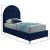 Rainbow Velvet Twin Size Bed