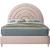 Rainbow Velvet Bed