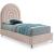 Rainbow Velvet Twin Size Bed
