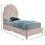 Rainbow Velvet Twin Size Bed