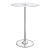 Thea Tempered Glass Round Top Bar Table with LED Lights 