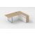 Air Office Desk w/Extended Top & Left Cabinet