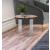 Woodland Live Edge Acacia Wood End Table with Acrylic Legs