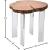 Woodland Live Edge Acacia Wood End Table with Acrylic Legs